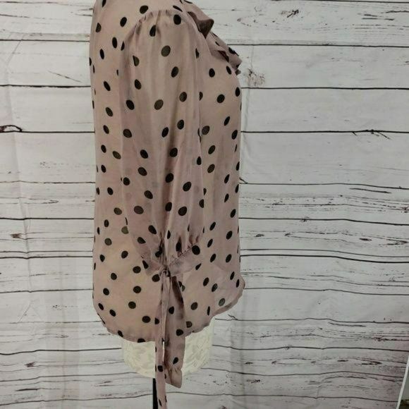 Darling Sheer polka dot medium button down Blouse - Picture 5 of 7